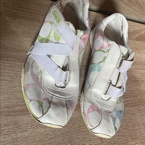 Coach White Sneakers with Pastel Accents